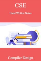 CSE Hand Written Notes Compiler Design CSE Hand Written Notes Compiler Design